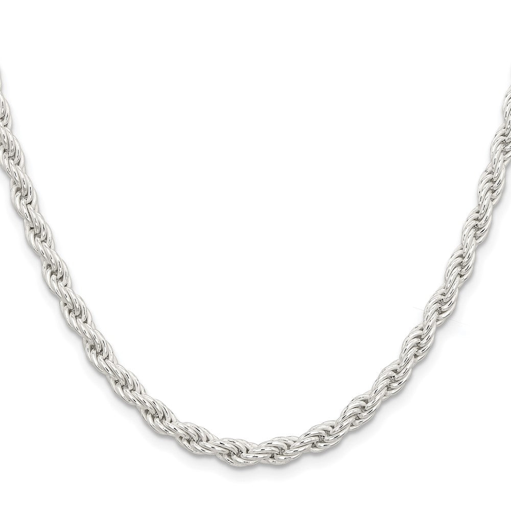 Sterling Silver 5mm Solid Rope Chain