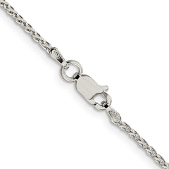 Sterling Silver 1.5mm Diamond-cut Spiga Chain - 8