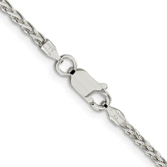Sterling Silver 2mm Diamond-cut Spiga Chain - 3