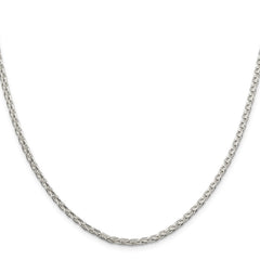 Sterling Silver 2.75mm Diamond-cut Spiga Chain