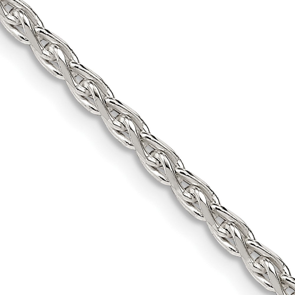 Sterling Silver 2.75mm Diamond-cut Spiga Chain - 6