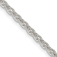 Sterling Silver 2.75mm Diamond-cut Spiga Chain - 6