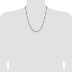 Sterling Silver 3.5mm Diamond-cut Square Spiga Chain - 4