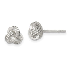 Sterling Silver Polished Fancy Love Knot Post Earrings