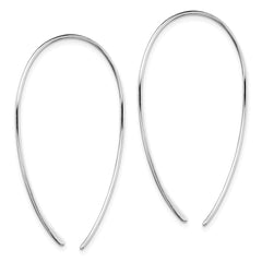 Sterling Silver Rhodium-plated Threader Earrings - 2