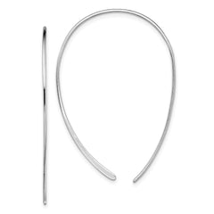 Sterling Silver Rhodium-plated Threader Earrings - 2