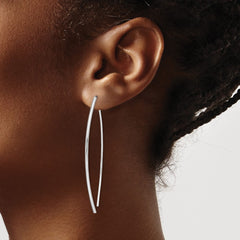 Sterling Silver Rhodium-plated Threader Earrings
