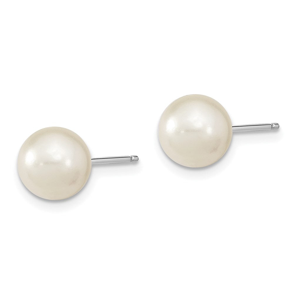 Sterling Silver RH 8-9mm Wht/Chpg/Brown Imitation Shell Prl 3 Ear Set