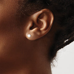 Sterling Silver Madi K Rhodium-plated 4-5mm White, Pink and Purple Round Freshwater Cultured Pearl Set of 3 Earrings