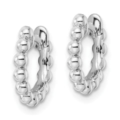 Sterling Silver RH Beaded Hoop Earrings