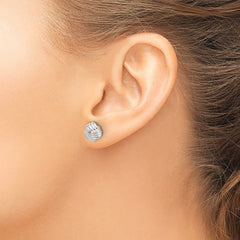 Sterling Silver Polished Love Knot Post Earrings - 3