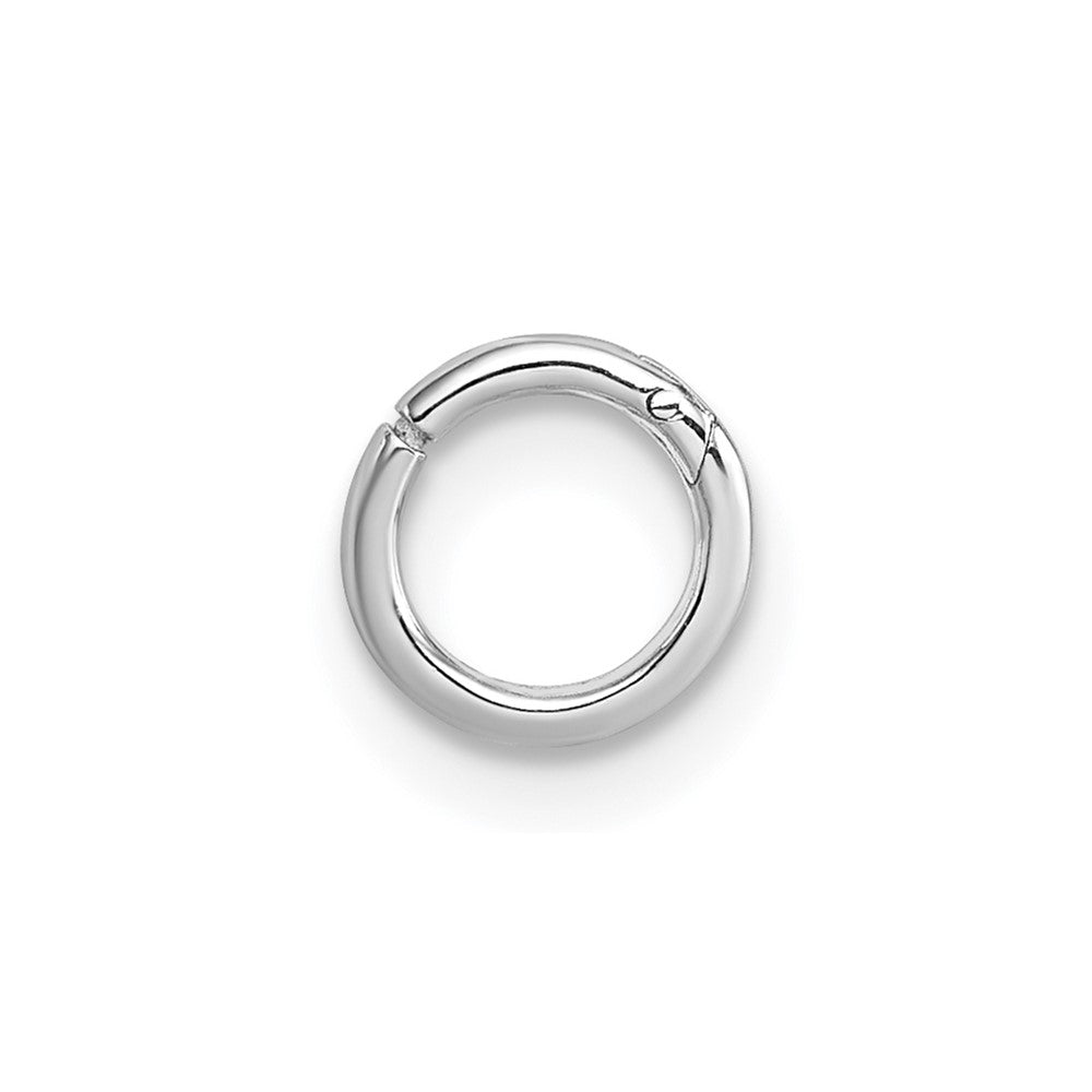 Sterling Silver Rhodium-plated Polished Single Cartilage Hoop Earring - 2