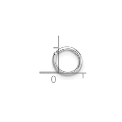 Sterling Silver Rhodium-plated Polished Single Cartilage Hoop Earring