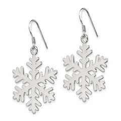 Sterling Silver Snowflake Dangle Earrings - 2