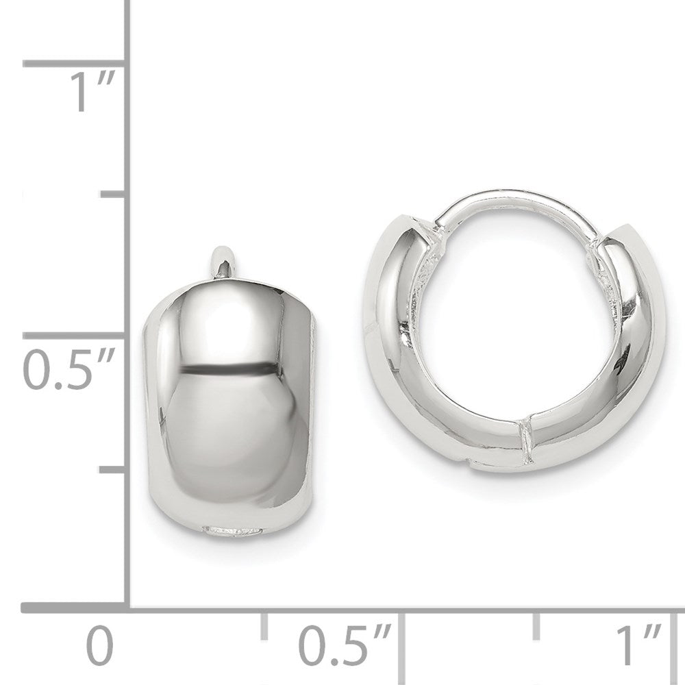 Sterling Silver Hinged Hoop Earrings - 3