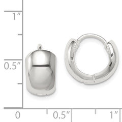 Sterling Silver Hinged Hoop Earrings - 3