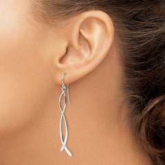 Sterling Silver Polished Fancy Dangle Earrings - 2