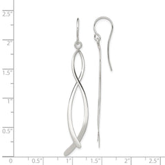 Sterling Silver Polished Fancy Dangle Earrings - 2