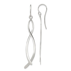 Sterling Silver Polished Fancy Dangle Earrings - 2
