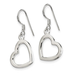 Sterling Silver Heart Dangle Earrings - 3