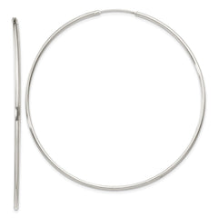 Sterling Silver 1.3mm Hoop Earrings - 14