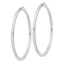 Sterling Silver 4mm Round Hoop Earrings - 11