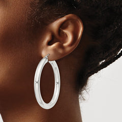 Sterling Silver 5mm Round Hoop Earrings - 8