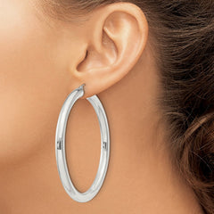 Sterling Silver 5mm Round Hoop Earrings - 6