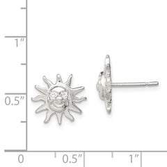 Sterling Silver Sun Mini Earrings - 2