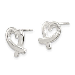 Sterling Silver Heart Earrings - 2