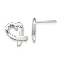 Sterling Silver Heart Earrings - 2