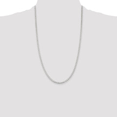Sterling Silver 3.15mm D/C Flat Anchor Curb Chain