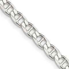 Sterling Silver 4.65mm D/C Flat Anchor Curb Chain - 2