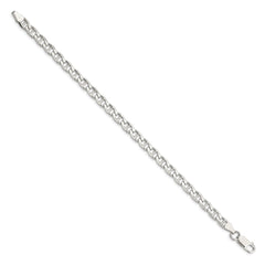 Sterling Silver 5.7mm D/C Flat Anchor Curb Chain - 3