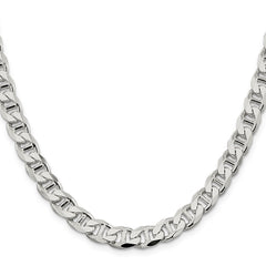 Sterling Silver 8.25mm D/C Flat Anchor Curb Chain - 2