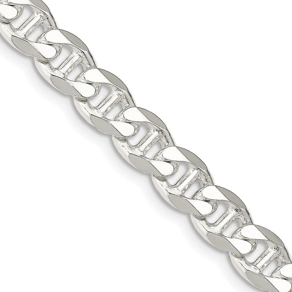 Sterling Silver 8.25mm D/C Flat Anchor Curb Chain - 2
