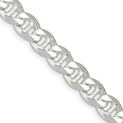 Sterling Silver 8.25mm D/C Flat Anchor Curb Chain - 2