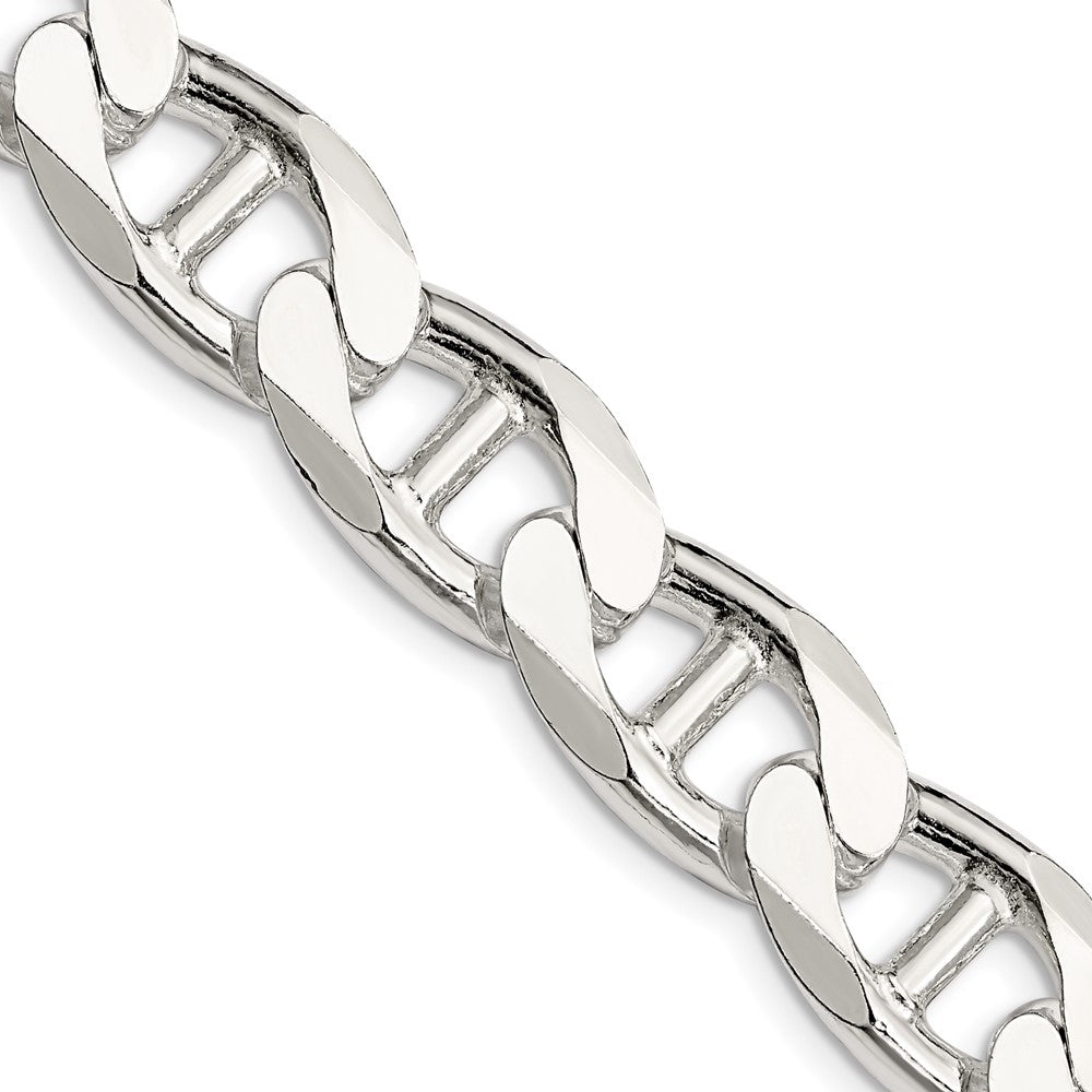 Sterling Silver 13.5mm D/C Flat Anchor Curb Chain - 2