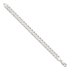 Sterling Silver 8.5mm Beveled Curb Chain - 5