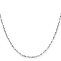 Sterling Silver 2mm Rolo Chain - 16