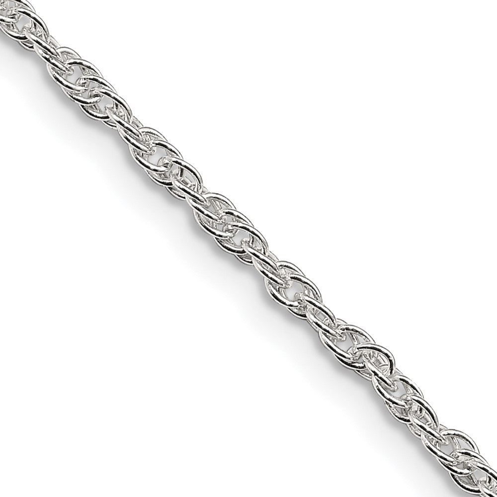 Sterling Silver 2mm Loose Rope Chain - 7