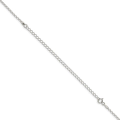 Sterling Silver 2mm Rolo Chain w/4in ext. - 2