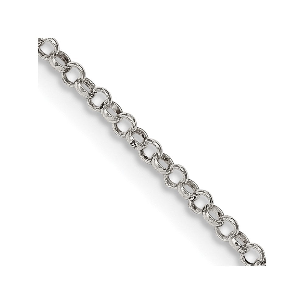 Sterling Silver 2mm Rolo Chain - 15