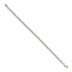 Sterling Silver 4.25mm Semi-solid Rolo Chain - 5