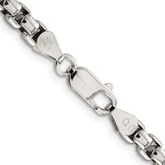 Sterling Silver 5.2mm Round Box Chain - 7