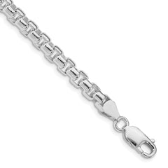 Sterling Silver Rhodium-plated 5.2mm Round Box Chain - 5