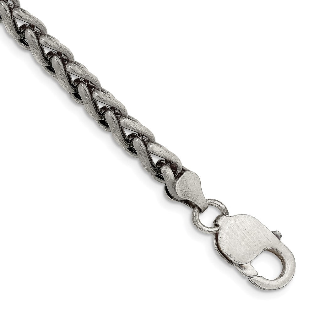 Sterling Silver Antiqued 6mm Round Spiga Chain - 3