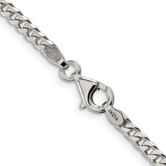 Sterling Silver Polished 3.15mm Curb Chain - 9