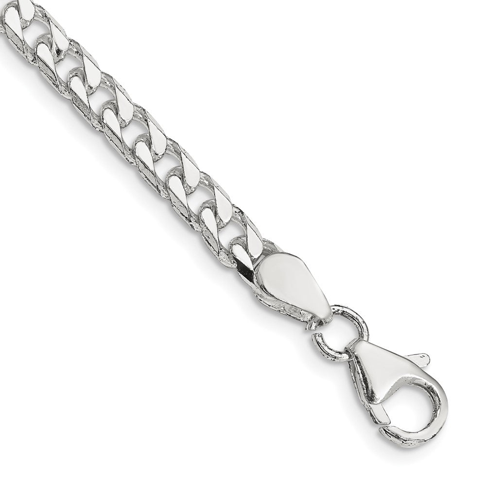 Sterling Silver Polished 5mm Curb Chain - 9