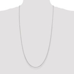 Sterling Silver 1.75mm Elongated Open Link Chain - 6